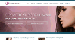 Desktop Screenshot of cosmeticsurgeryhawaii.com